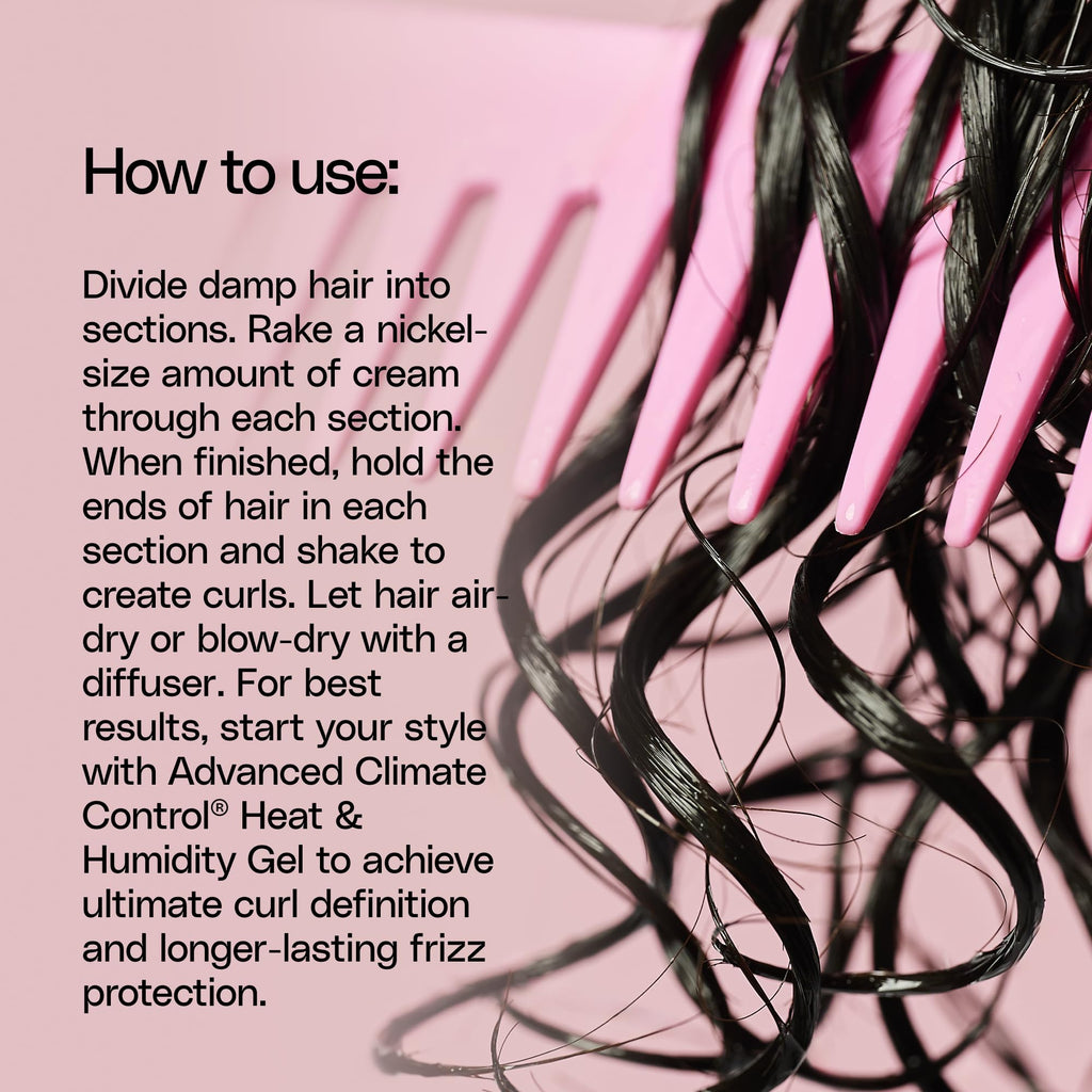 Ouidad Advanced Climate Control Featherlight Curls Styling Cream, Soft Hold | Frizz-Free Hair with Anti-Frizz Nano Technology, Flexible Curl Cream for Curly Hair, Locks Out Humidity, For All Curl Types