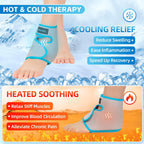 Buy now Ankle Ice Pack Wrap for Injuries Reusable, Hot Cold Compression Therapy, Foot Ice Pack with 2 Cold Gel Packs for Relief Sports Injury,Sprained Ankles and Heels,Plantar Fasciitis,Achilles Tendonitis at indiglob india