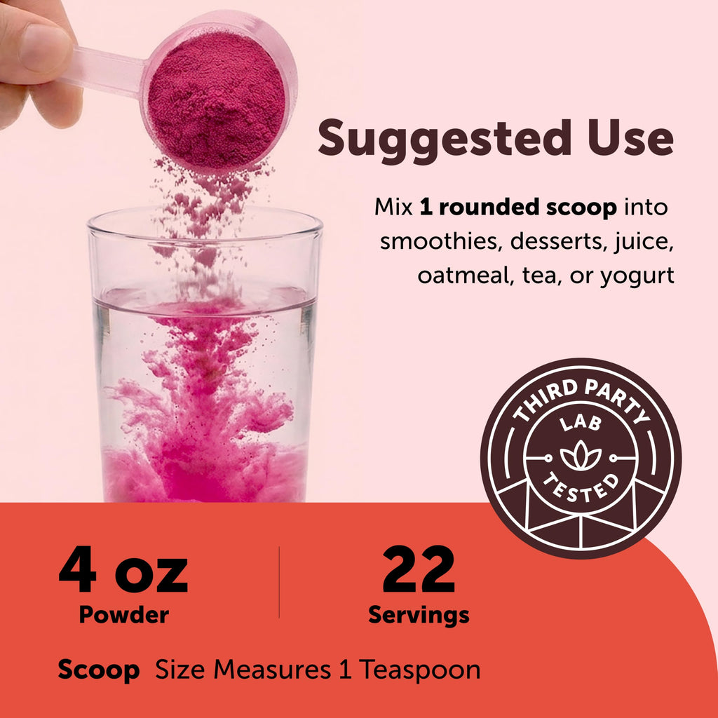 Micro Ingredients USDA Organic Tart Cherry Powder, 4oz | Raw Superfood