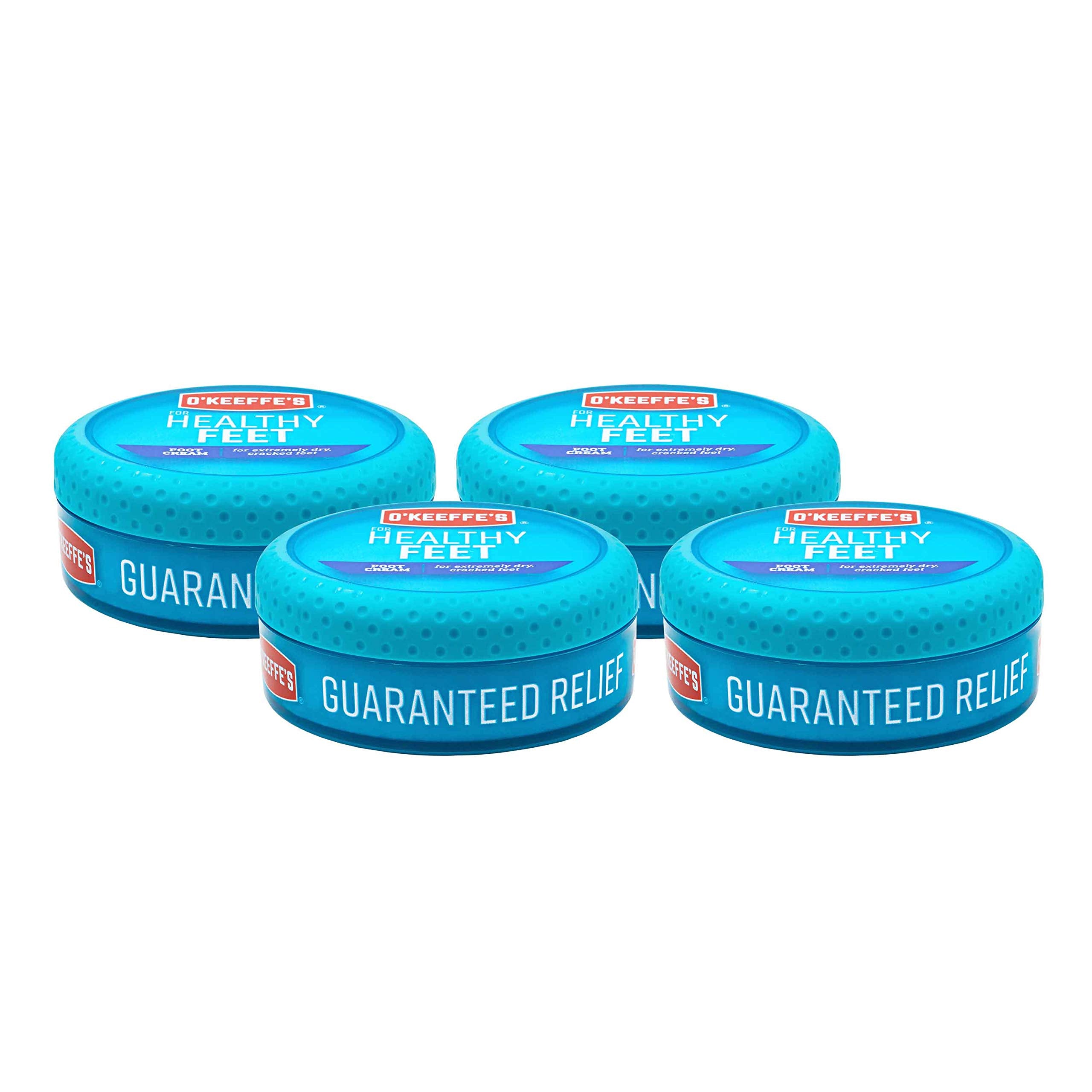 O'Keeffe's Healthy Feet Foot Cream, 3.2 oz Jar, 1-Pack For Extreme Dryness | Repairs Extremely Cracked, Dry Feet, Retains Moisture Levels, Hypoallergenic, Non-Greasy, Instantly Boosts Moisture