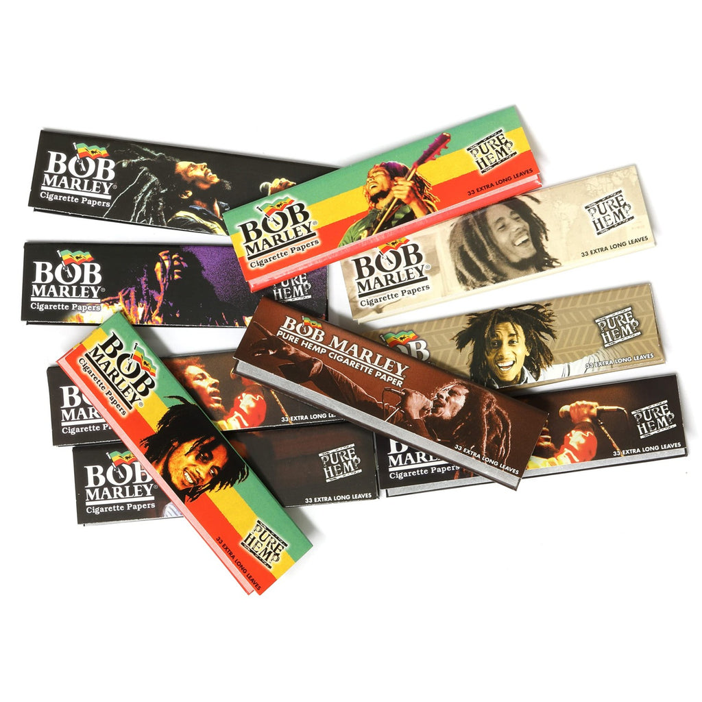 (10) Bob Marley King Rolling Paper 110mm Cigarette Smoking Paper