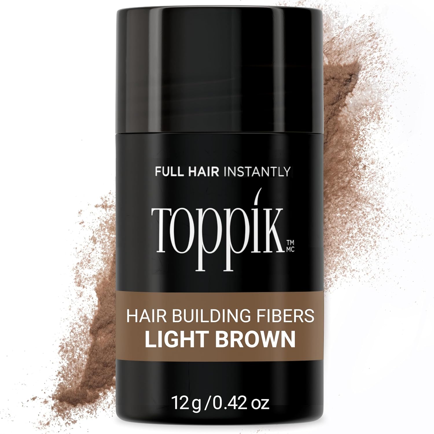 Buy now Toppik Hair Building Fibers, Fill In Fine or Thinning Hair Instantly Thicker, Fuller Looking Hair 9 Shades,4 size options Light Brown Medium 12g at indiglob india