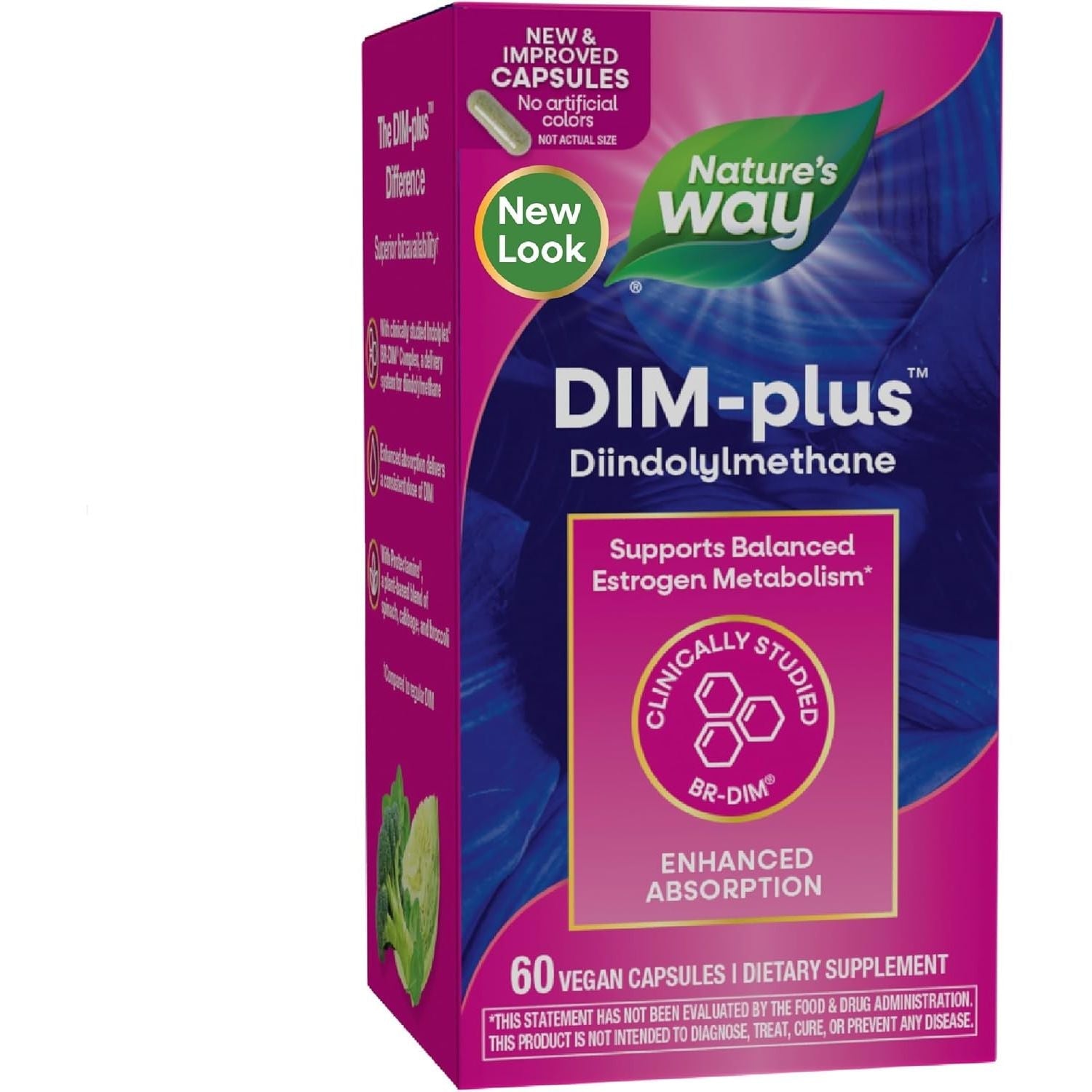 Buy now Nature's Way Dim-Plus Diindolylmethane Vegetarian Capsules, 60-Count Default at indiglob india