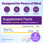 InnovixLabs Advanced 2-in-1 Magnesium Glycinate & Magnesium Malate 210mg Capsules, High Absorption Chelated Magnesium Supplement, Supports Relaxation Sleep Muscle & Bone Health, Vegan, 150-Day Supply