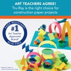 Tru-Ray Heavyweight Construction Paper, Standard Assorted Colors, 12" x 18", 50 Sheets