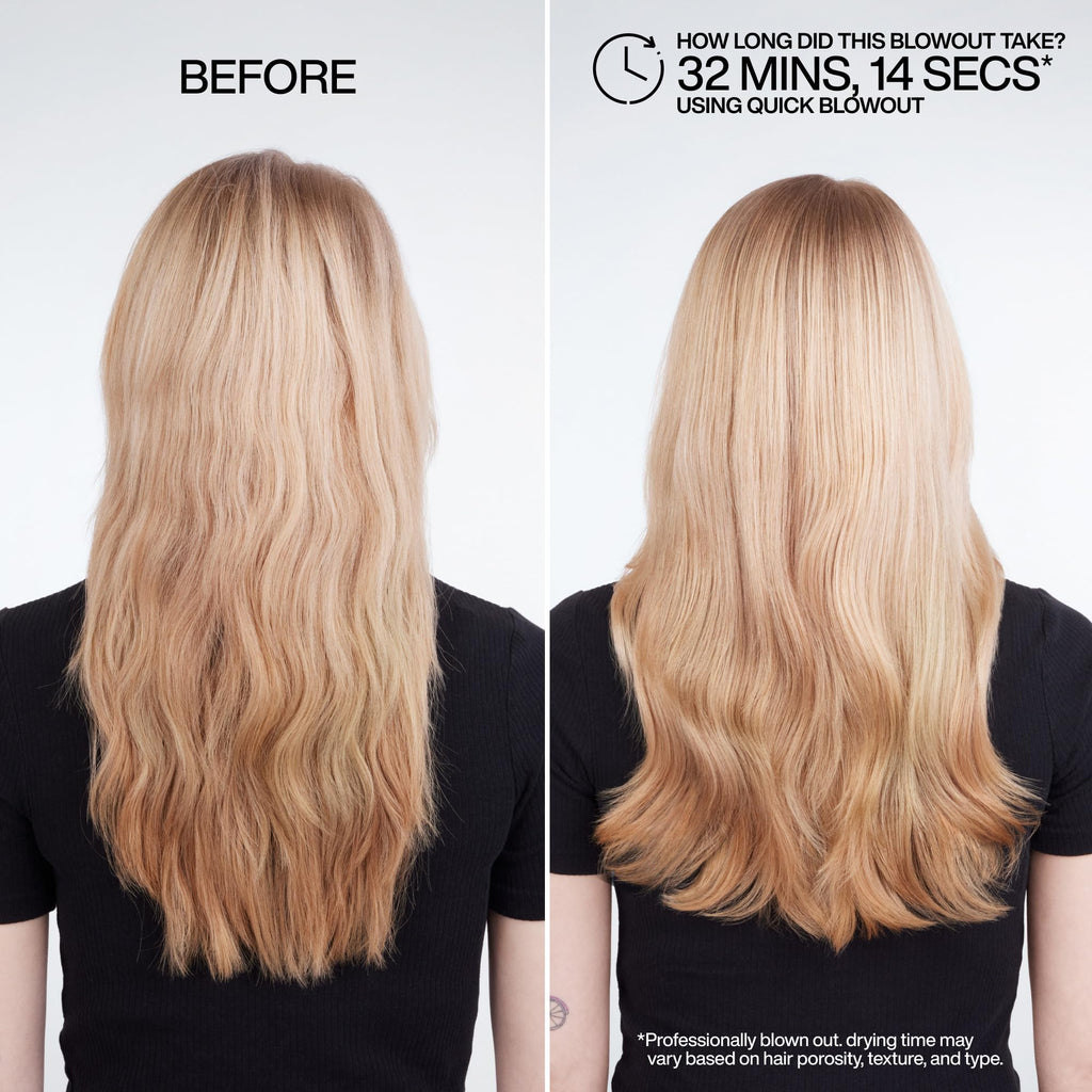 Redken Quick Blowout Heat Protectant Spray For All Hair Types - Smooths & Adds Shine, Lightweight Blowdry Styling Primer with Heat Protection