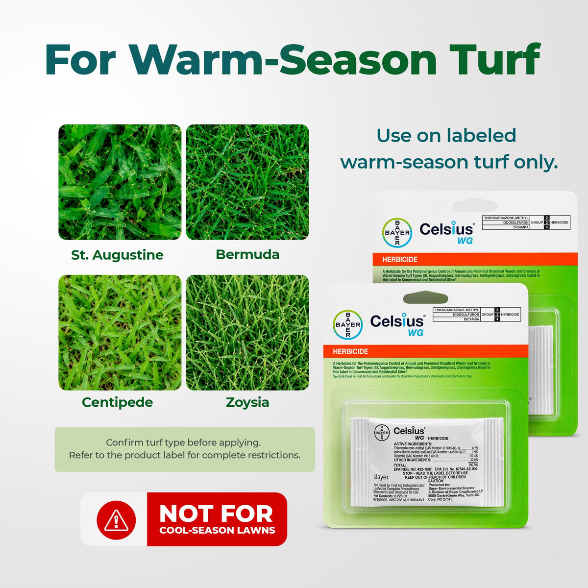 Celsius WG Herbicide 2-Pack with Bug And Blade Weed ID Card