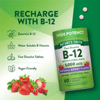 Nature's Truth B12 Vitamin | 5000 mcg | 60 Tablets