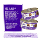 Weruva Wet Cat Food, Meal or No Deal with Chicken and Beef Pate, 5.5oz Can, Pack of 8
