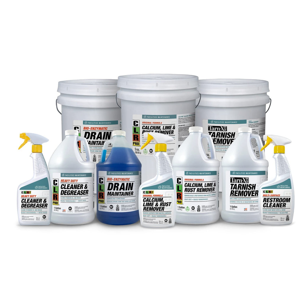 CLR PRO Calcium, Lime and Rust Remover, 1 Gallon Bottle (Pack of 2)