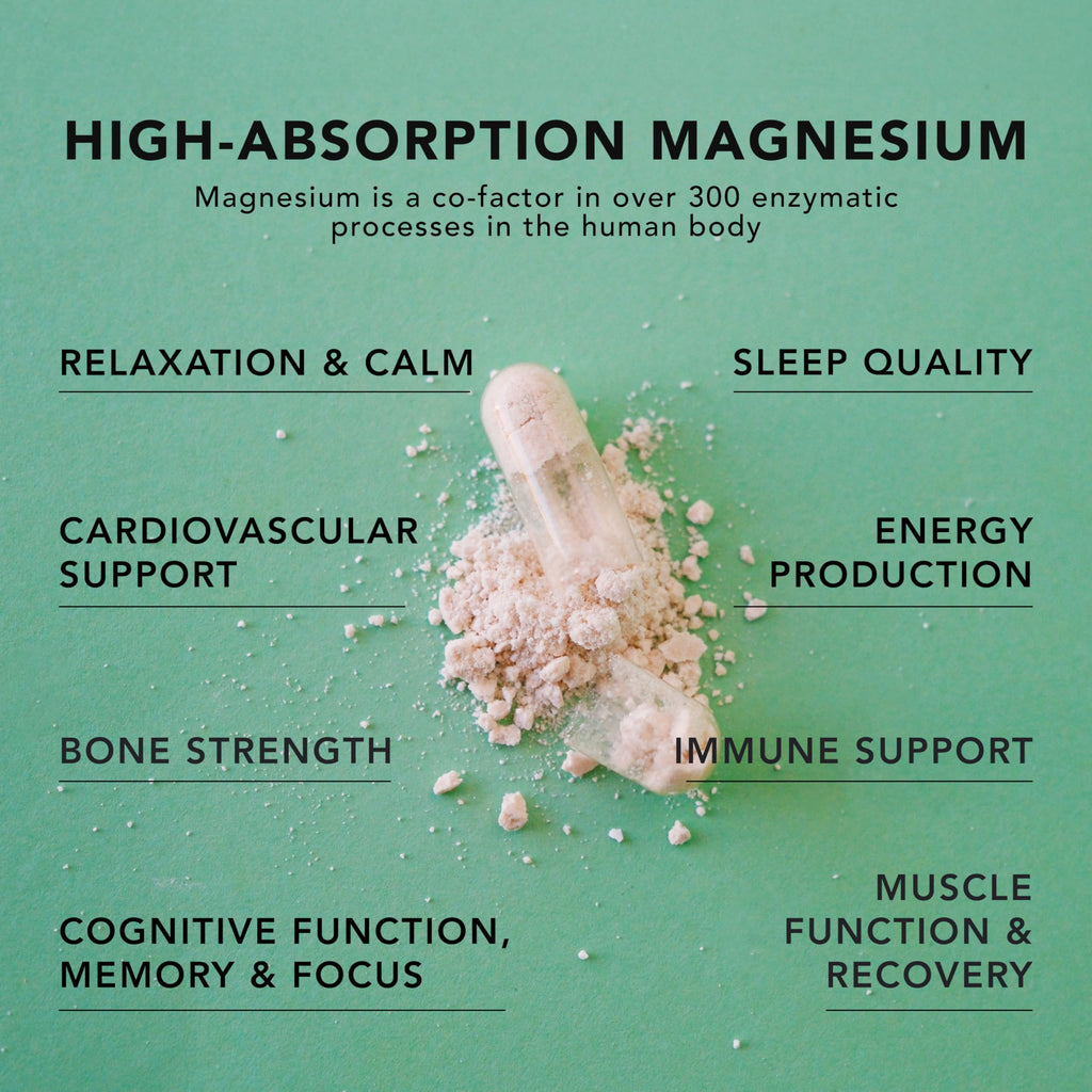 AMANDEAN Magtein Magnesium Complex: L-Threonate, Glycinate, Malate, 90ct | Magnesium L-threonate and glycinate + magnesium malate; 270mg elemental magnesium supplement; sleep, calm