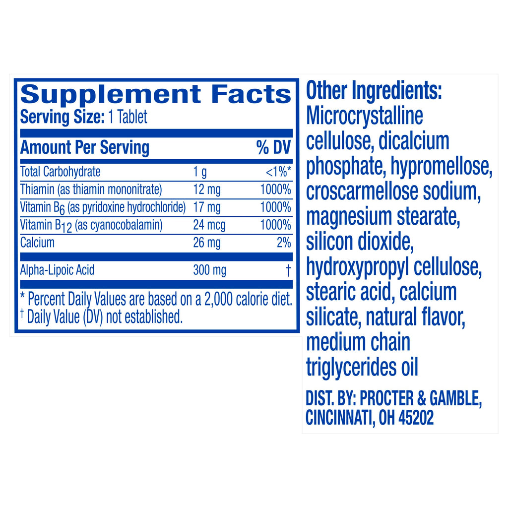 Nervive Nerve Health, Alpha Lipoic Acid, Fortify Nerve Health, Healthy Nerve Function, Healthy Blood Circulation, Supplement, Tablet, 30 Tablets