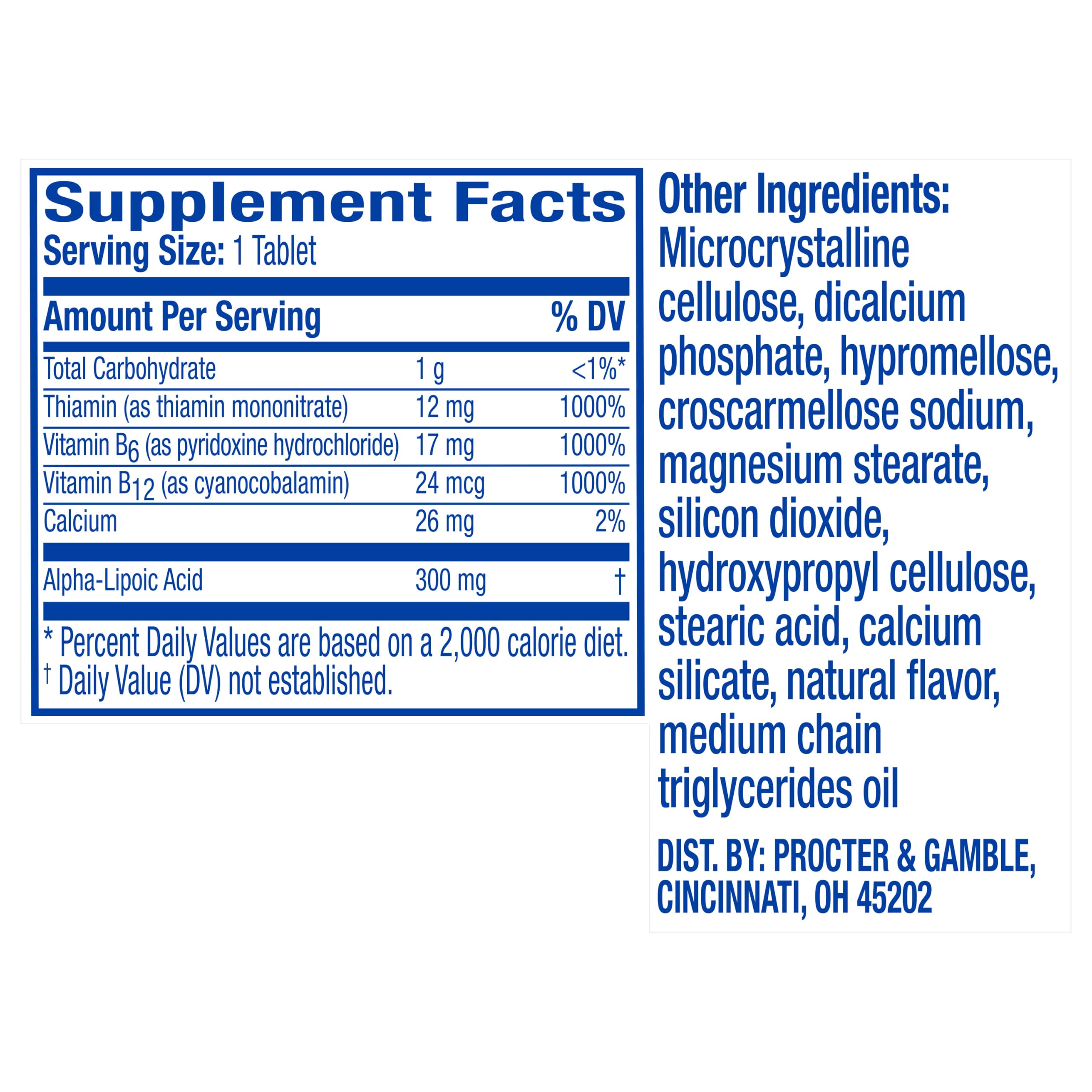 Nervive Nerve Health, Alpha Lipoic Acid, Fortify Nerve Health, Healthy Nerve Function, Healthy Blood Circulation, Supplement, Tablet, 30 Tablets