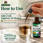 Nature's Answer Red Clover | Provides Menopause Support | Alcohol-Free, Gluten-Free, Kosher Certified & No Preservatives 1oz
