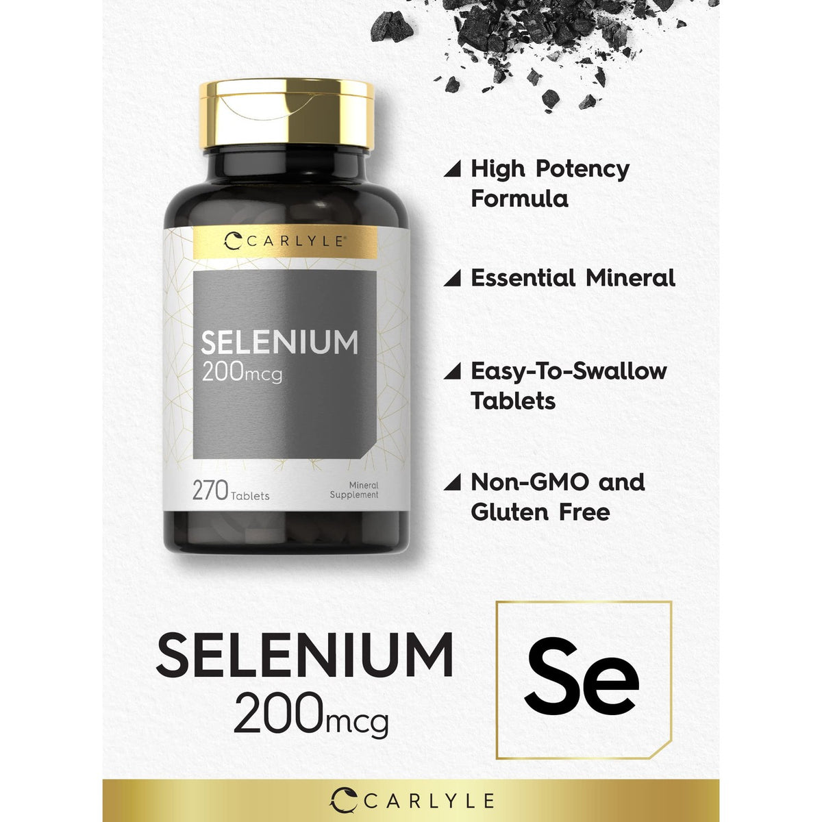 Carlyle Selenium Supplement | 200 mcg | 270 Tablets