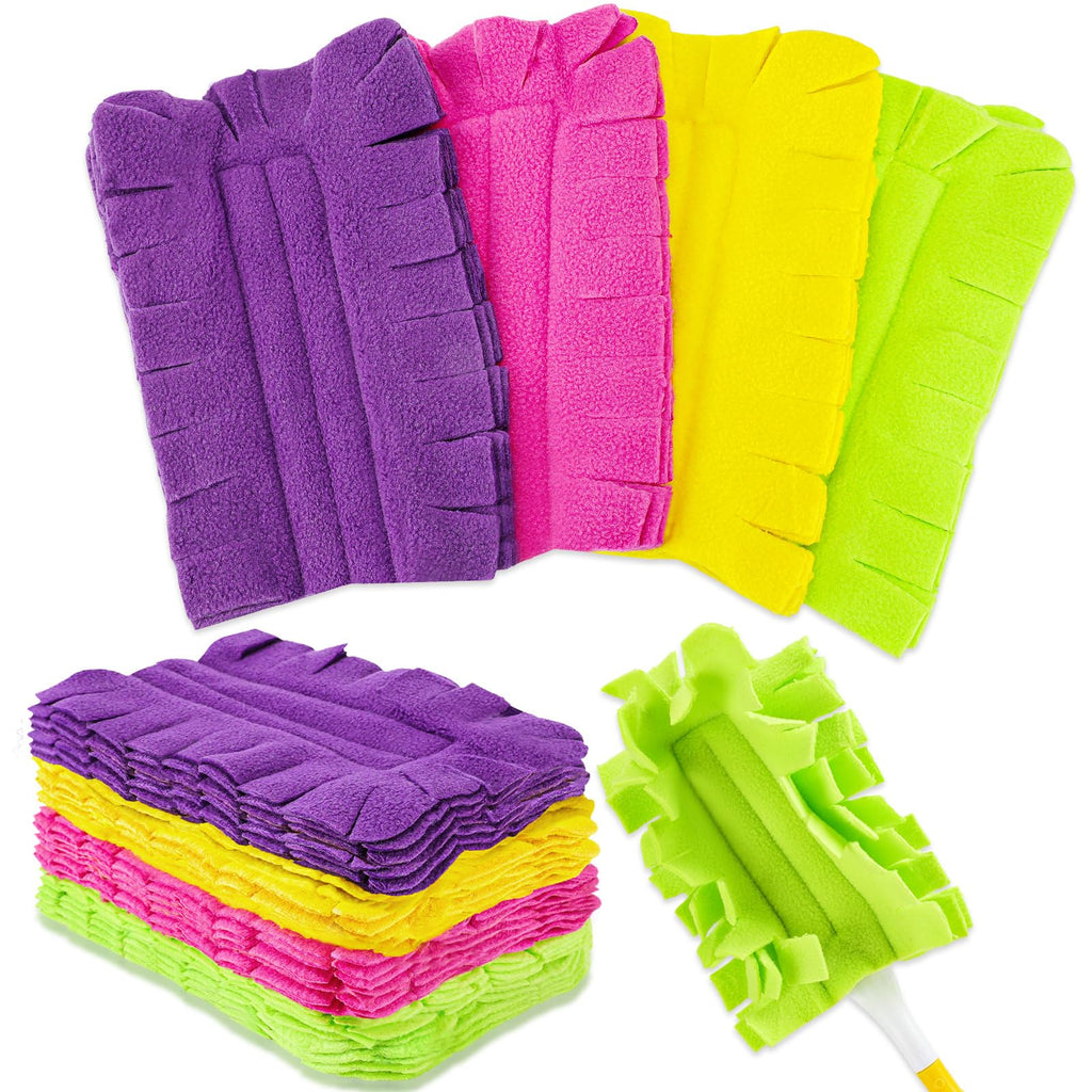 8 Pack Reusable Duster Pads Compatible with Swiffer Duster Refills
