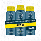 Oars + Alps SPF 50 Face & Body Broad Spectrum Sunscreen Spray | Fast-Absorbing, Lightweight, Non-Greasy, Hawaii Reef Act 104 Compliant, Water-Resistant, Octinoxate + Oxybenzone Free
