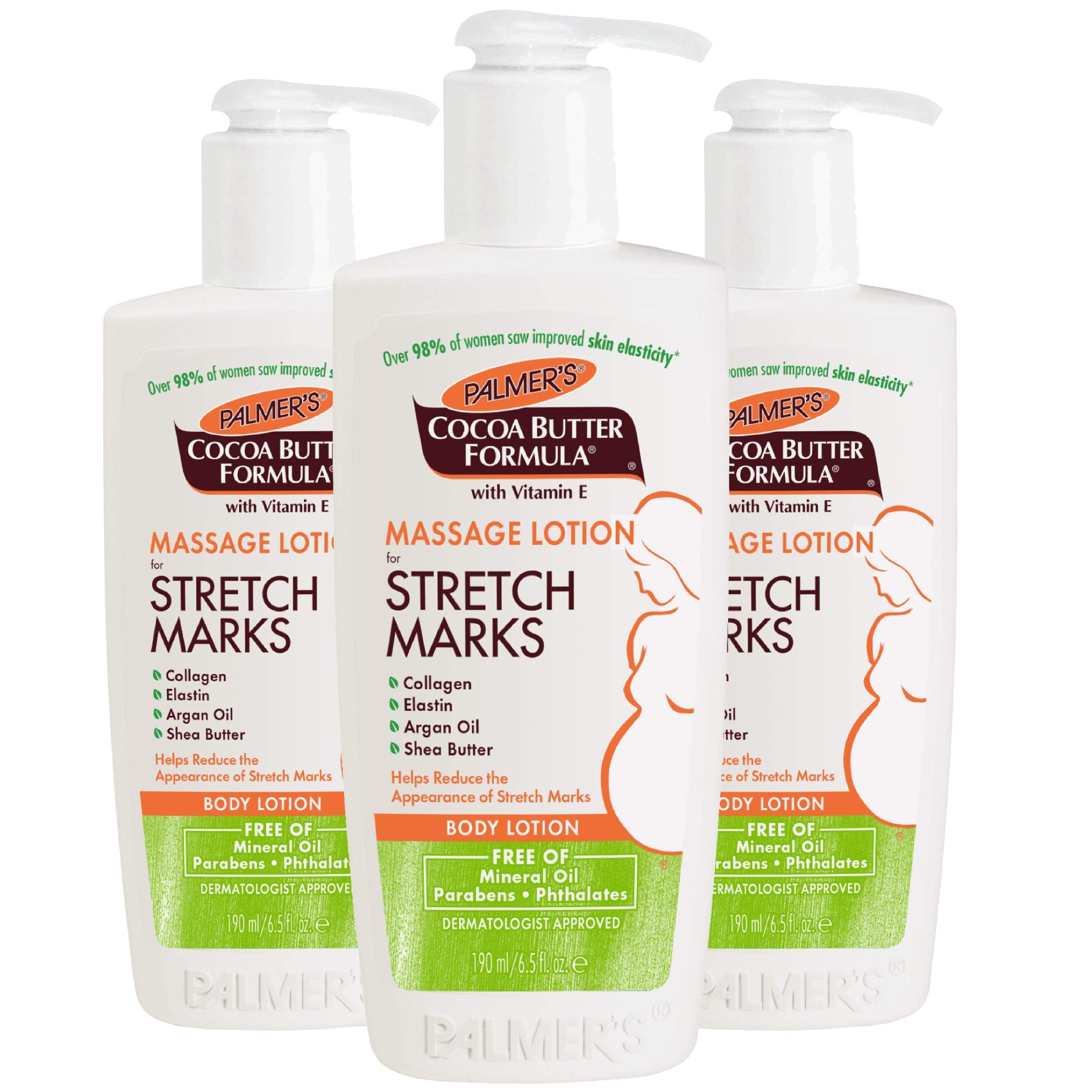 Buy now Palmer's Cocoa Butter Formula Massage Lotion For Stretch Marks, Pregnancy Skin Care, Belly Cream with Collagen, Elastin, Argan OIl and Shea Butter, 8.5 Ounces at indiglob india