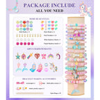 900Pcs Mermaid Bracelet Making Kit for Girls, Charm Beads Jewelry Making