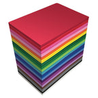 Better Office Products Foam Sheets, 100 Pack EVA Craft Foam, 5.5 x 8.5 Inch, 2mm Thick, 20 Assorted Colors, Durable Foam Sheets for Arts Crafts DIY Projects School Supplies