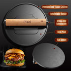 Pisol Smash Burger Press, Cast Iron Steak Weight Meat Patty Press Tool