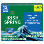 Buy now Irish Spring Icy Blast Bar Soap for Men, Mens Soap, Smell Fresh and Clean 12 Hours, Men Bars Washing Hands Body, Mild Skin, Recyclable Carton, 24 Pack, 3.7 Oz at indiglob india