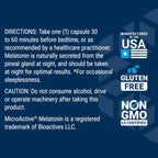 Life Extension Melatonin IR/XR, 1.5 mg, immediate- and Extended-Release Formula for Optimal Sleep Support, Healthy circadian Rhythms, Cellular Defense, Gluten-Free, Non-GMO, 60 Capsules (Pack of 2)