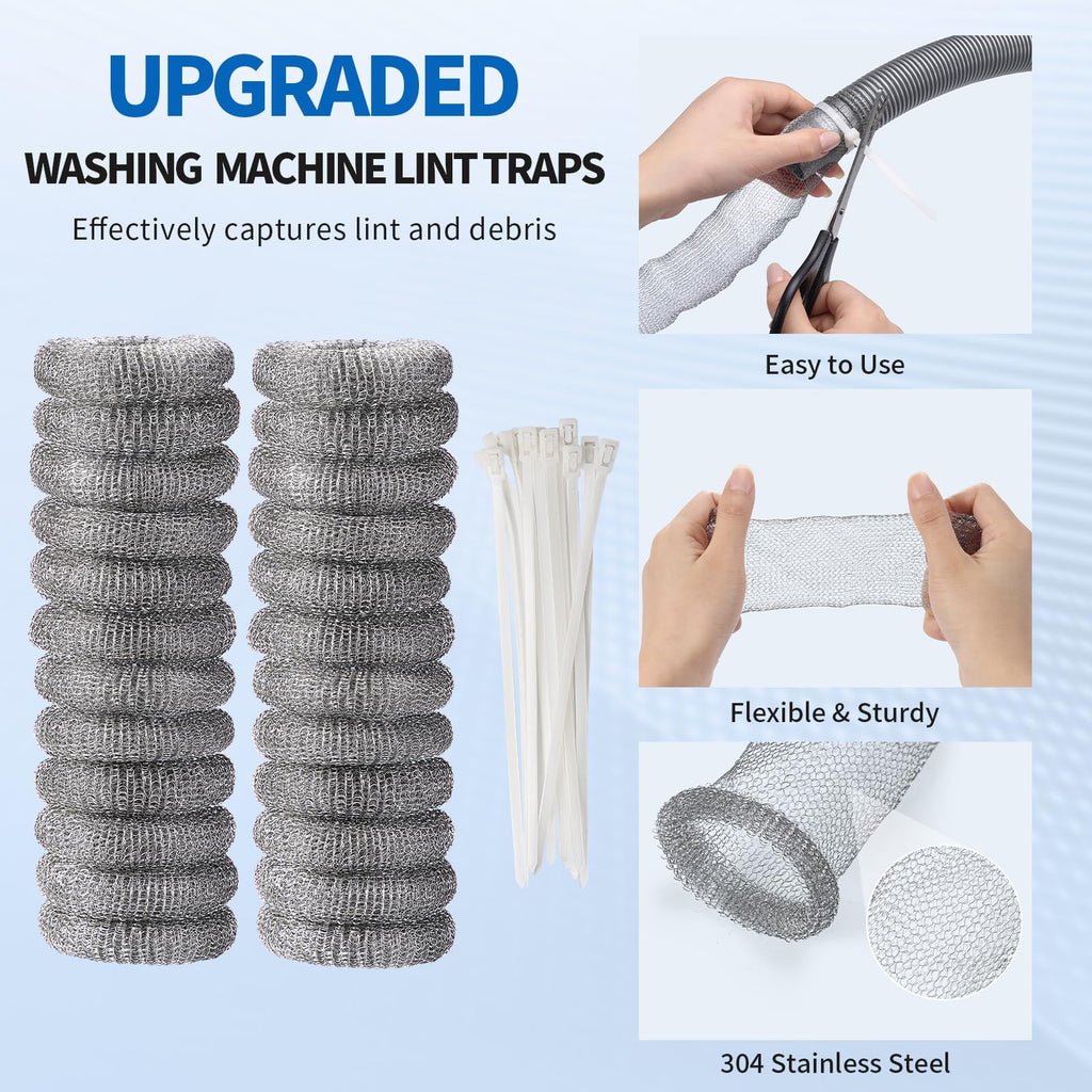 SUNHE YHK Lint Traps for Washing Machine, 40 Pieces