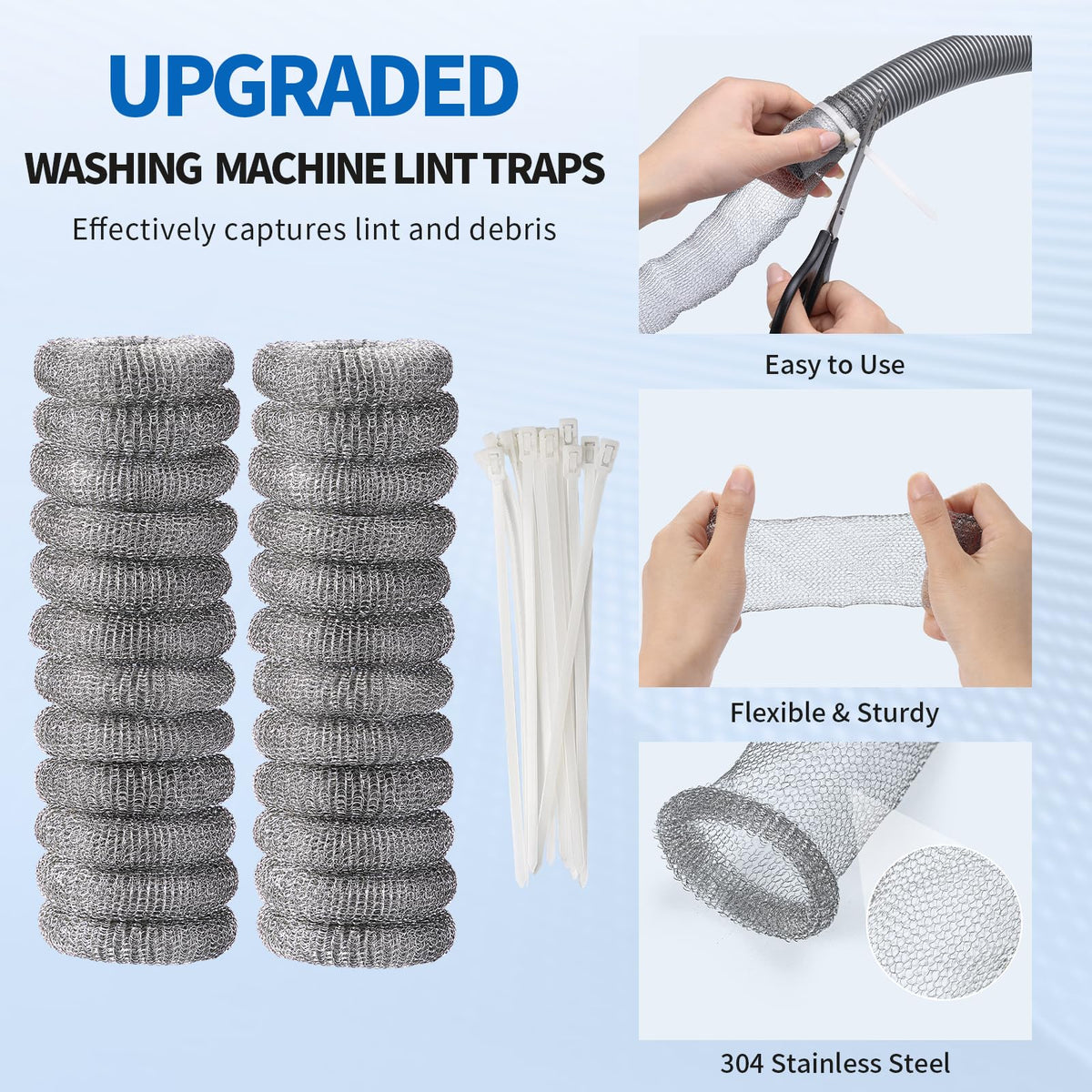 SUNHE YHK Lint Traps for Washing Machine, 40 Pieces
