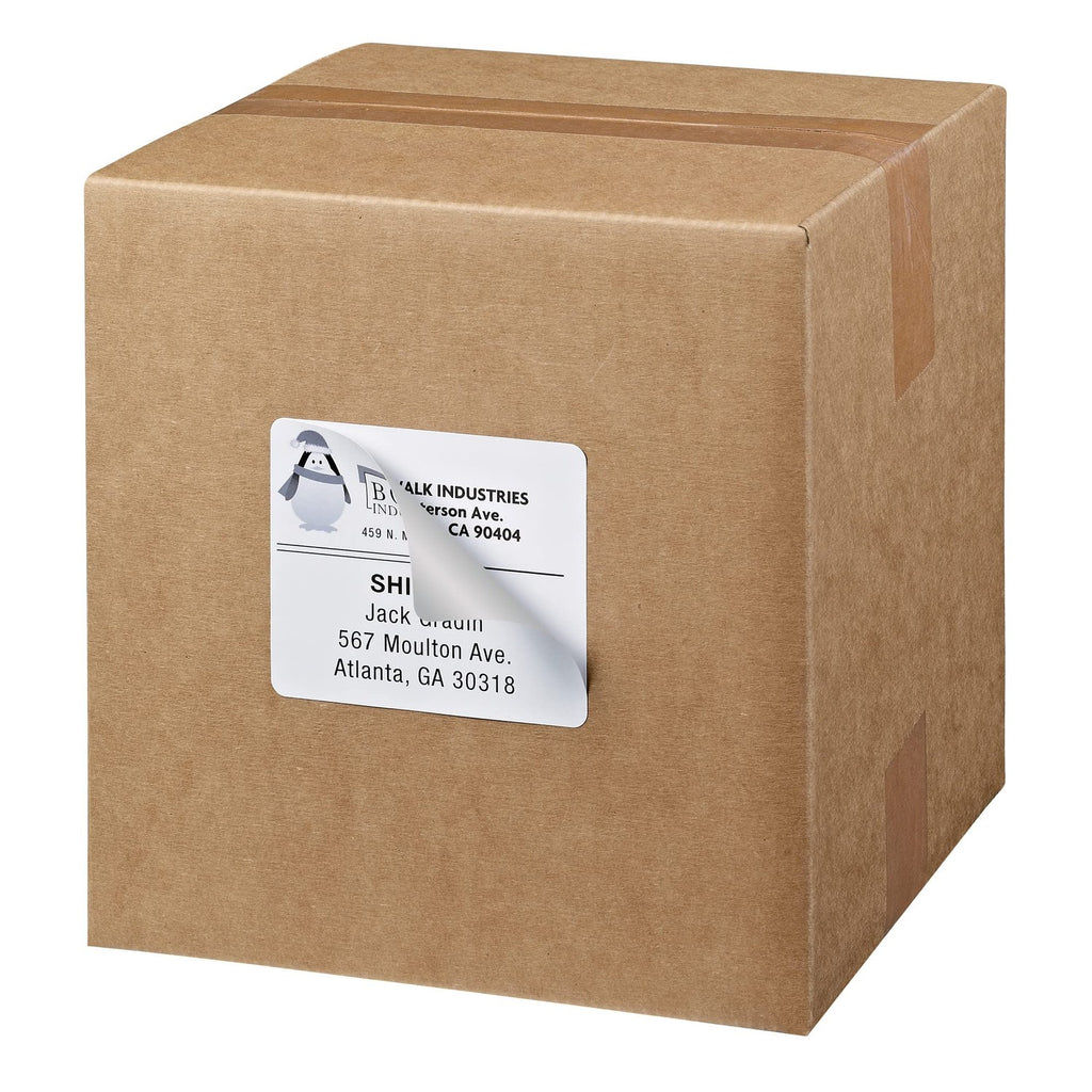 Avery Printable Shipping Labels with Sure Feed, 3-1/3" x 4", White, 150 Blank Mailing Labels (5264)