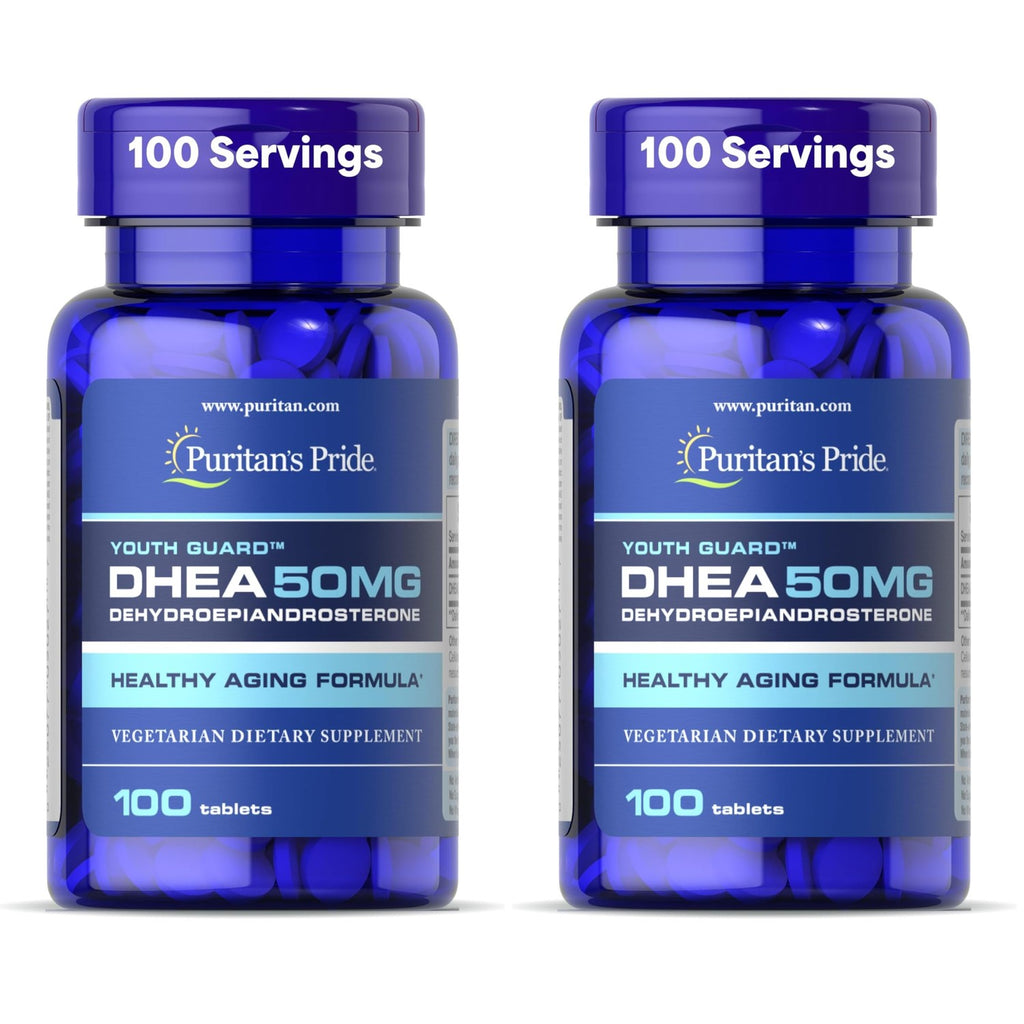 Puritan's Pride Youth Guard™ DHEA for Women and Men 50mg, 100 Tablets