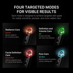 medicube Booster Pro - 6 in 1 Real Glass Glow Beauty Massager, Black | 6-in-1 Real Glass Glow Beauty Massager - for Clear, Radiant, Firmer-Looking Skin, Korean Skin Care, Black