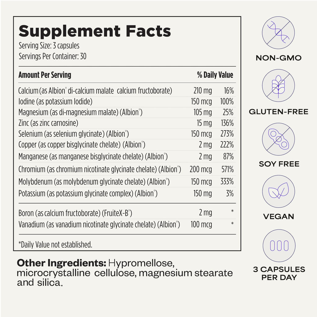 Minerals 101 by Dave Asprey | Trace Minerals | 30 Day Supply
