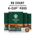 Buy now Starbucks K-Cup Coffee Pods, Medium Roast Hot or Iced Coffee, Pike Place Roast, 96 Keurig Pods at indiglob india