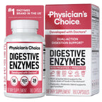 Physician's CHOICE Digestive Enzymes for Bloating & Digestion - Fast-Acting 16 Enzyme Formula with Organic Prebiotics & Probiotics for Gut & Digestive Health - Meal Time Discomfort Relief - 90 CT