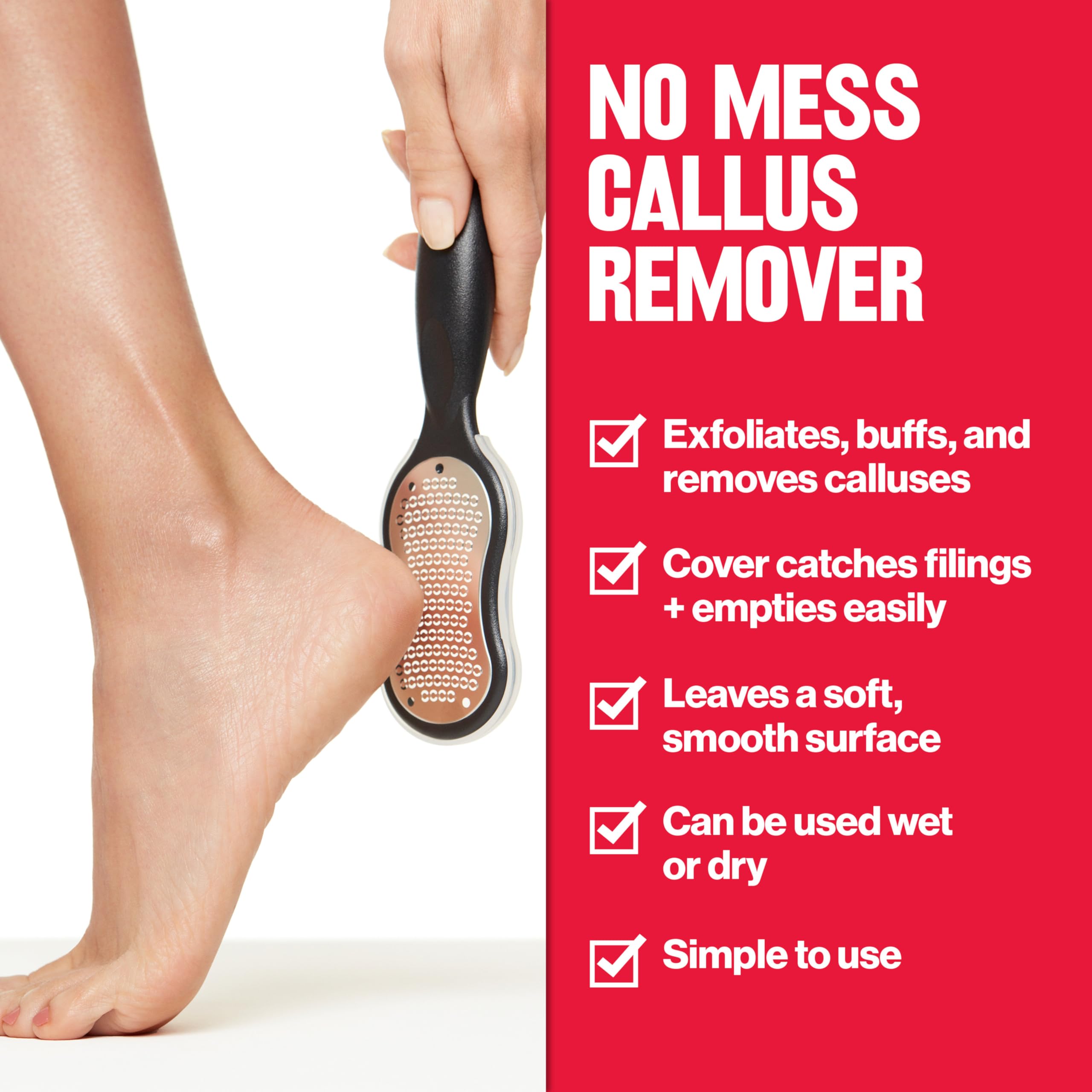 Buy now Revlon Callus Remover, Foot File for Wet or Dry Skin, Pedicure Tools,Gently Removed Callus and Dead Skin, Easy to Use (Pack of 1) at indiglob india