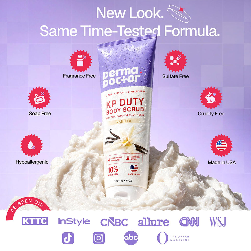 DERMAdoctor KP Bump Eraser Body Scrub, 10% AHAs + PHAs, Rough & Bumpy Skin