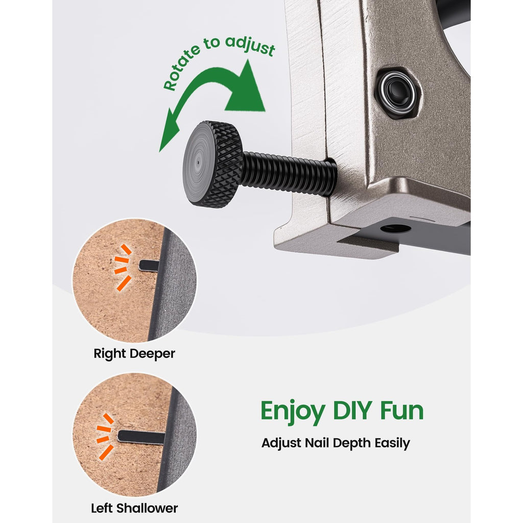 meite Point Driver HM515 Manual Tool with 1000-Count Flexible Point Nails, Picture Framing Tool for DIY Crafts, Frame Point Driver, Picture Frame Stapler/Nailer/Tacker