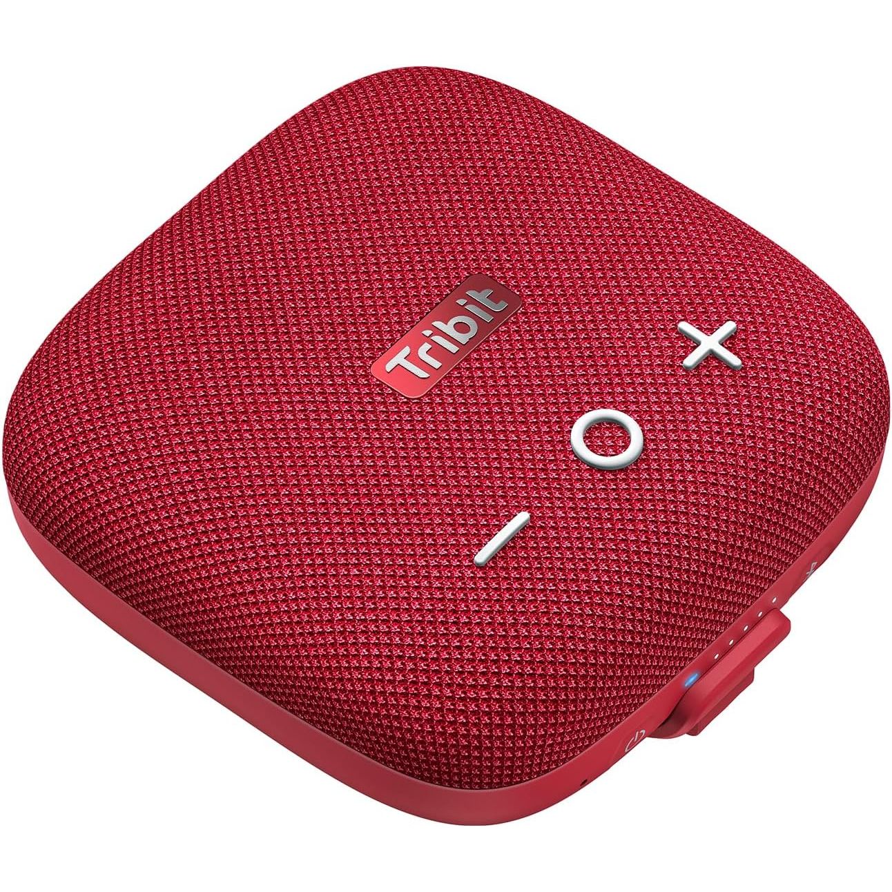 Buy now Tribit StormBox Micro 2 Wireless Portable Speaker: 10W Loud Deep Bass Sound, IP67 Waterproof Bike Speaker with Bluetooth 5.3, 12H Playtime, TWS Pairing for Camping Travel Hiking Red at indiglob india