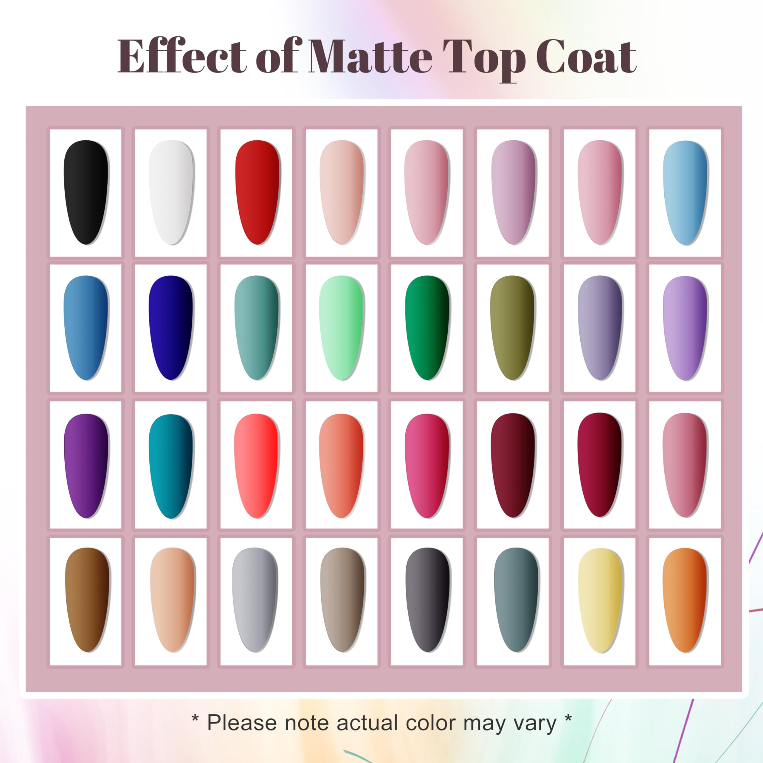 Buy now JODSONE 36 PCS Gel Nail Polish Set-32 Colors Gel Polish Kit Base Coat Glossy Matte and Glitter Top Coat Nail Polish Set Green Blue Red Pink Collection Gifts for Women at indiglob india