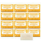 Dr. Bronner's Pure-Castile Magic Soap Bar (Citrus, 5 oz, 6-Pack)- Bath Soap with Regenerative Organic Certified Oils - For Face, Body & Hair - Gentle, Vegan - Bars for Men & Women