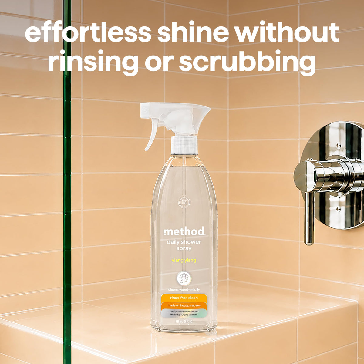 method Daily Shower Cleaner Spray, Ylang Ylang, 28 fl oz