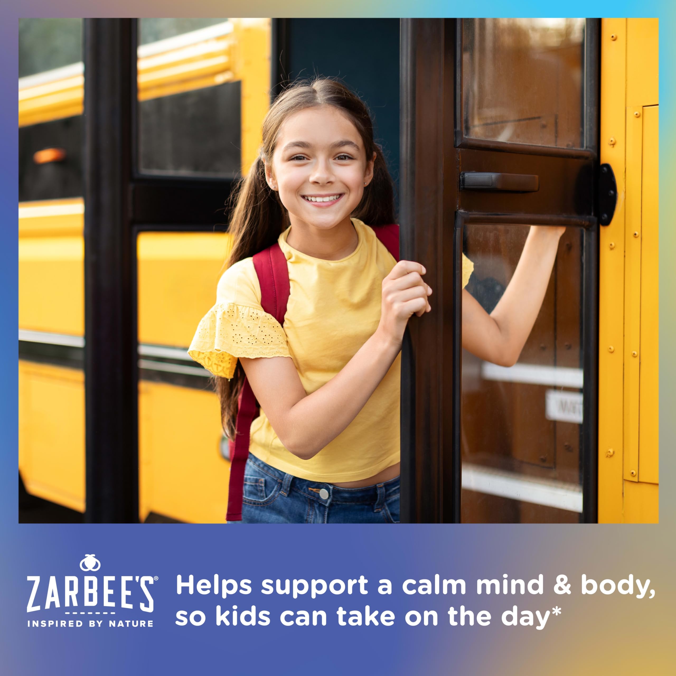 Zarbee's Kids Calm Gummies with Magnesium, Raspberry, 30 ct | For Kids Ages 5+ Years, Melatonin-Free, Support for a Calm Mind & Body, Chamomile & Vitamin B6