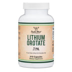 Lithium Orotate 5mg Elemental, Mood + Calm Support, 210 Capsules | Mood + Calm Supplement, 5mg Elemental Lithium, Single-Ingredient (No Blends), Emotional Wellness + Clarity, Vegan