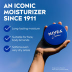 NIVEA Creme Body, Face and Hand Moisturizing Cream, 13.5 Oz Tin