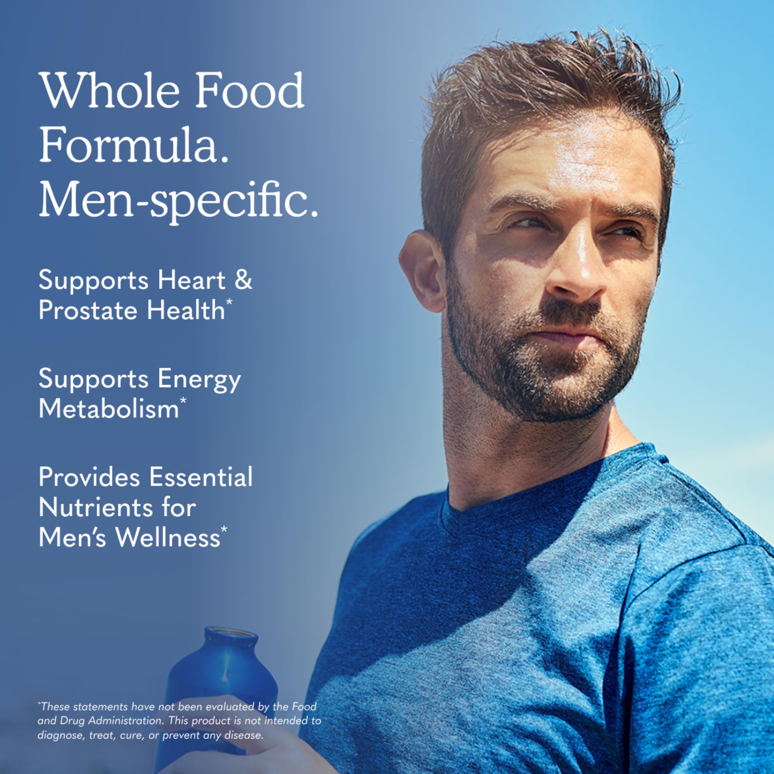 Garden of Life Once Daily Whole Food Multivitamin for Men, Organic Mens Vitamins & Minerals, Vitamin C, Zinc, Vegan, for Health & Well-Being, 60 Tablets | Organic Mens Vitamins & Minerals, Vitamin C, Zinc, Vegan, For Health & Well-Being, Whole Food