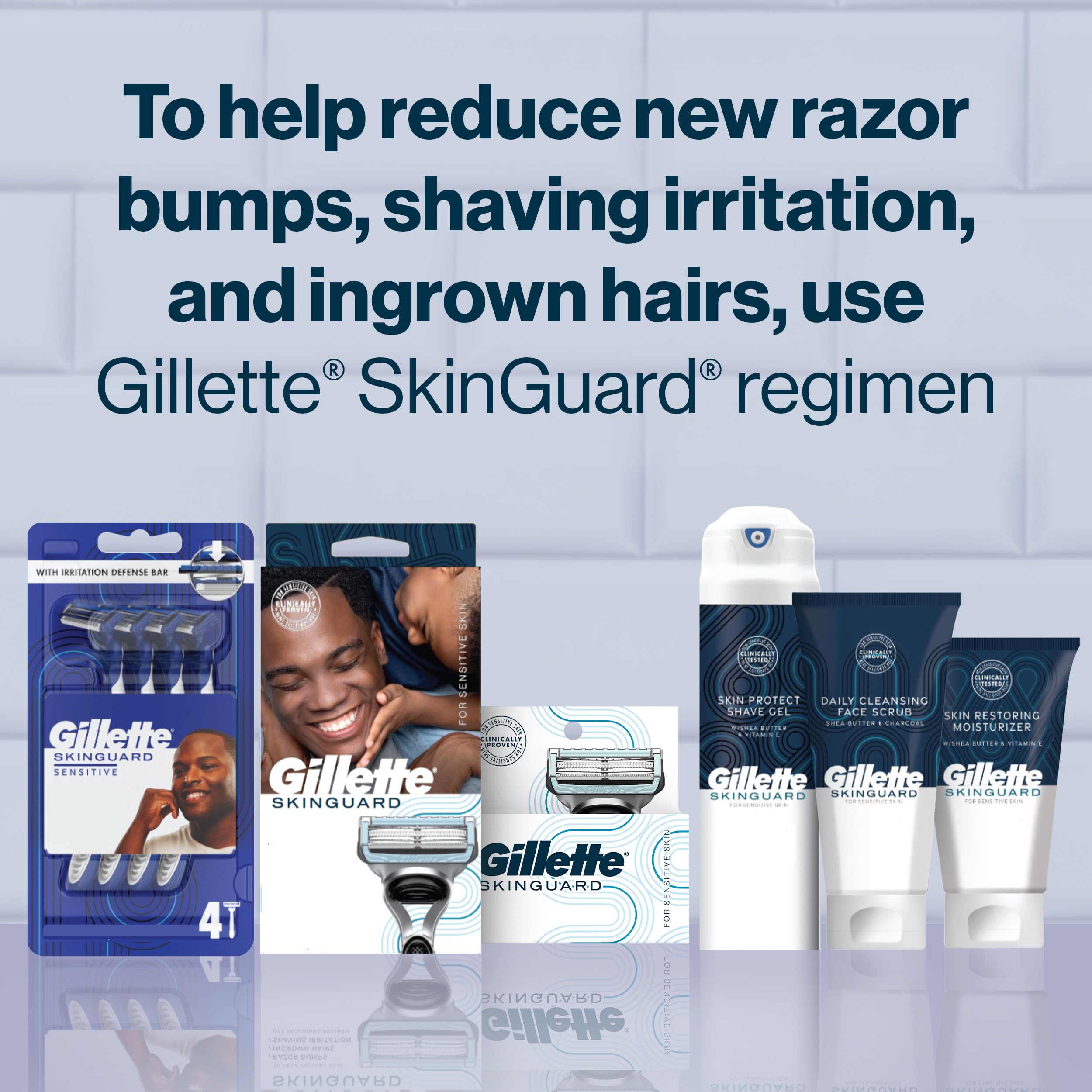 Buy now Gillette SkinGuard Face Scrub for Men, 5 oz Daily Cleansing Exfoliating Face Scrub with Shea Butter and Charcoal at indiglob india