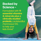 Culturelle Kids Multivitamin + Probiotic Chewable, Ages 3+, 50 Count | From the #1 Pediatrician-Recommended Brand± Promotes Digestive, Oral, Immune Health* with 11 Vitamins & Minerals, Fruit Punch