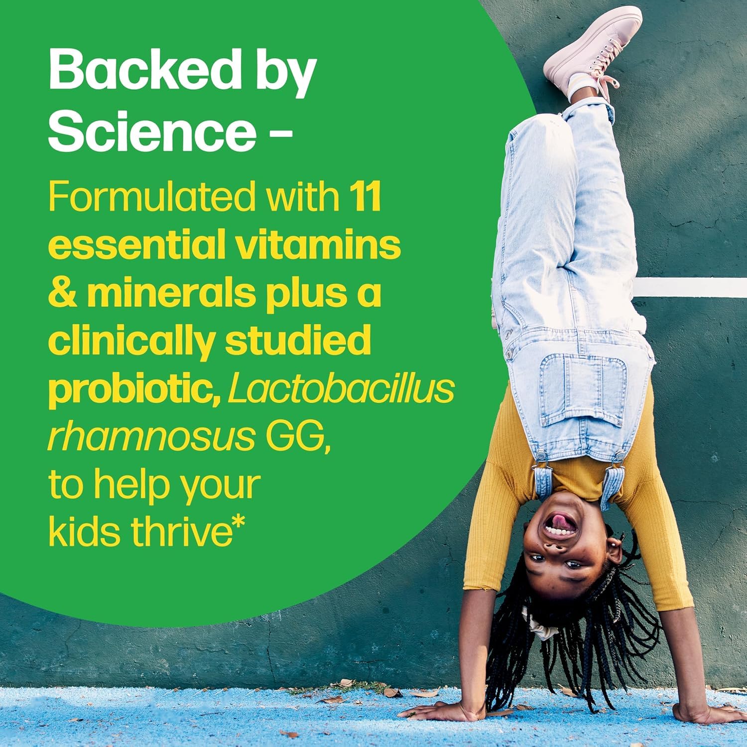 Culturelle Kids Multivitamin + Probiotic Chewable, Ages 3+, 50 Count | From the #1 Pediatrician-Recommended Brand± Promotes Digestive, Oral, Immune Health* with 11 Vitamins & Minerals, Fruit Punch