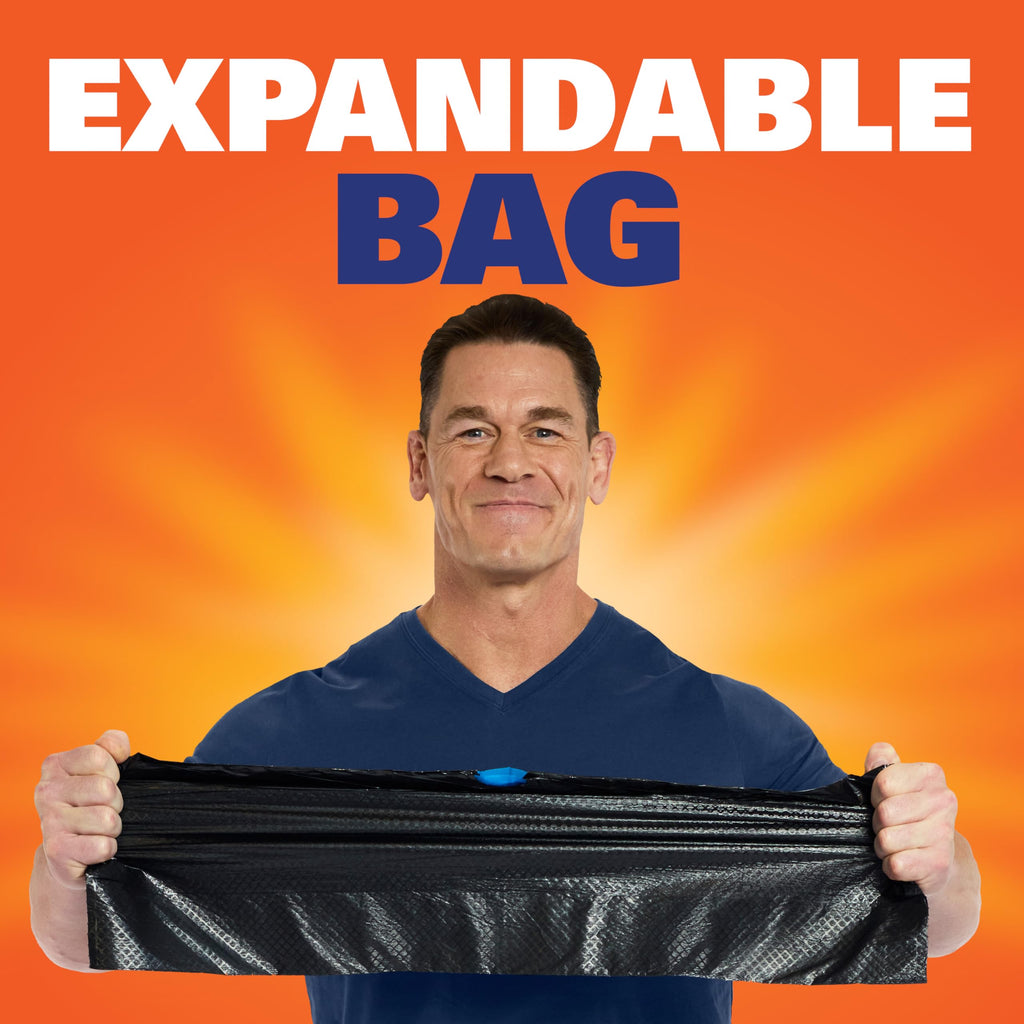 Hefty Ultra Strong 30 Gal Large Trash Bags, Black, Fabuloso Lavender, 50ct